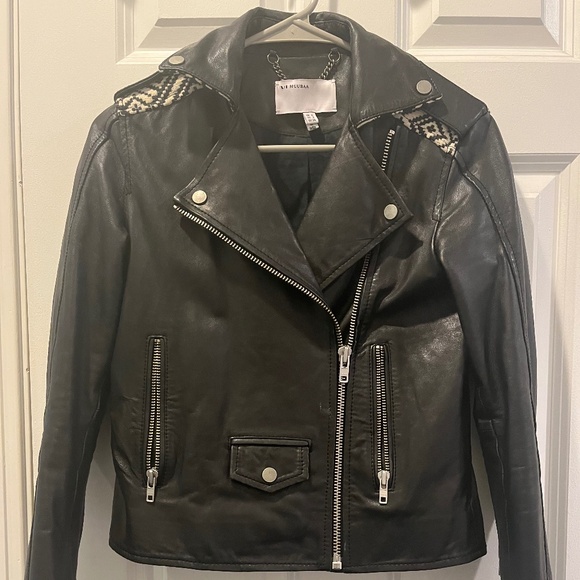 Muubaa leather biker jacket size 2 - Picture 1 of 2